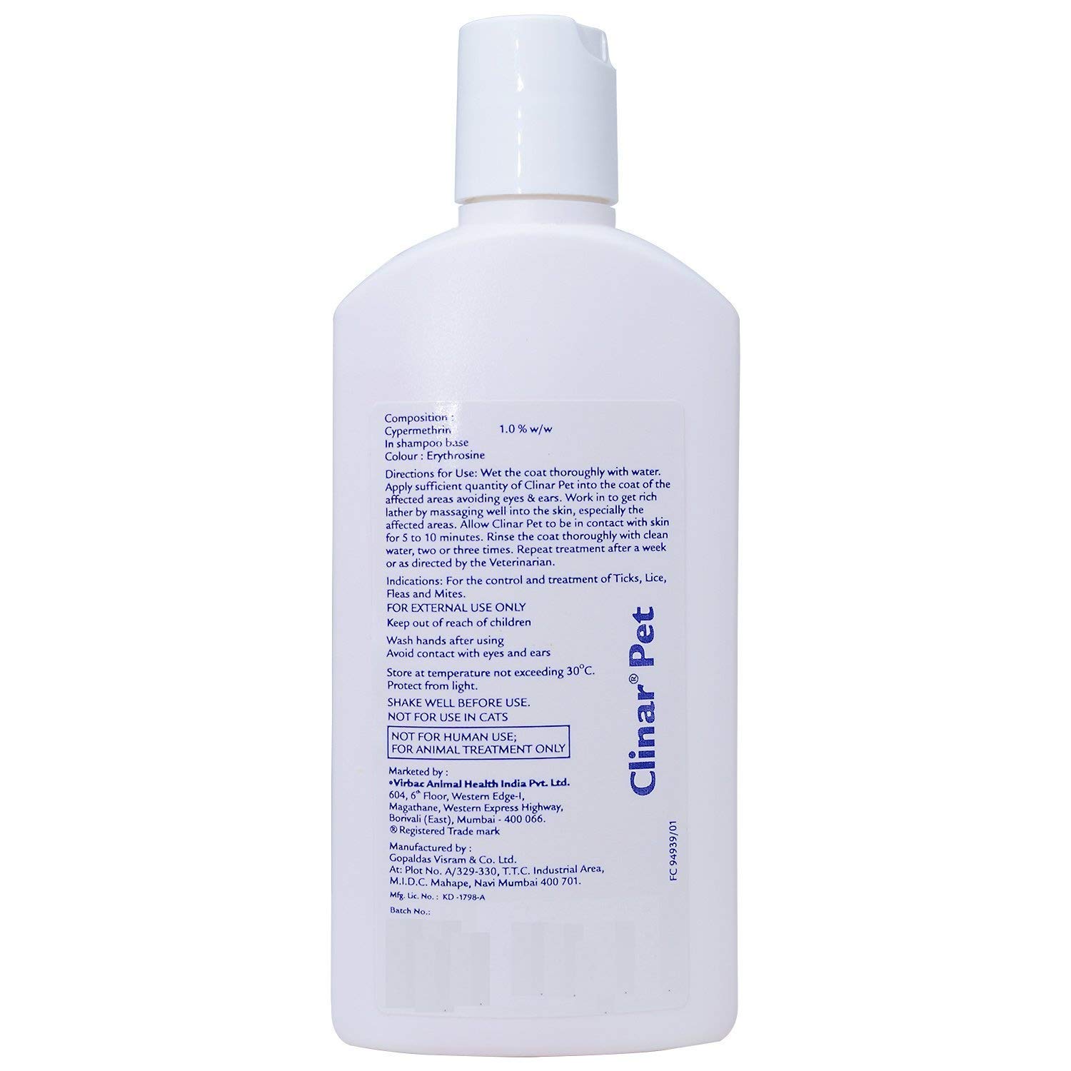 virbac-clinar-m-pet-shampoo-online-on-whoof-whoof